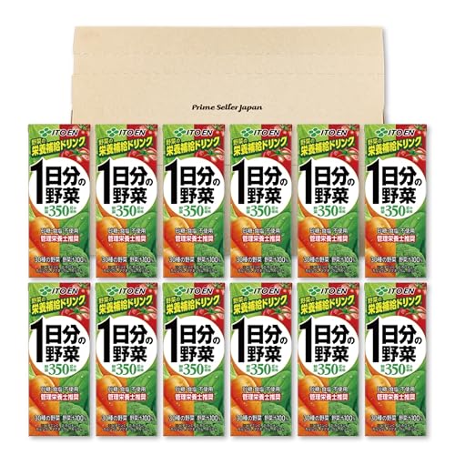 伊藤園 1日分の野菜 紙パック 200ml ×12本セット PSJBOX 野菜汁100% 野菜ドリンク 栄養補給