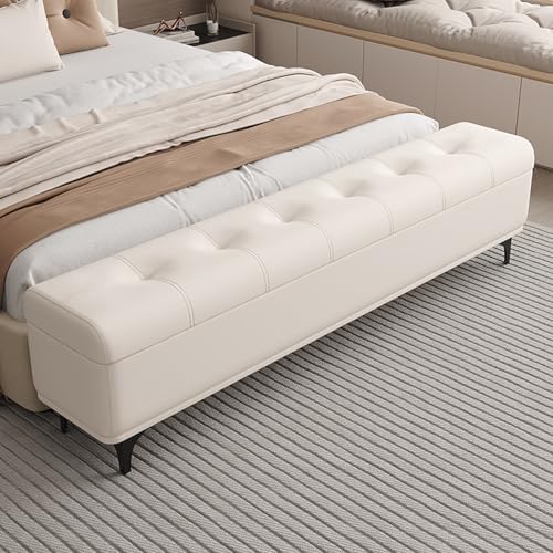 Modern Entryway Bench with Storage, Slim Hallway Seat Chest, Shoe