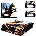 FENGLING Gioco Battlefield Ps4 Skin Sticker Decal per Playstation 4 Console e 2 Controller Skin Ps4 Sticker Vinile Accessori