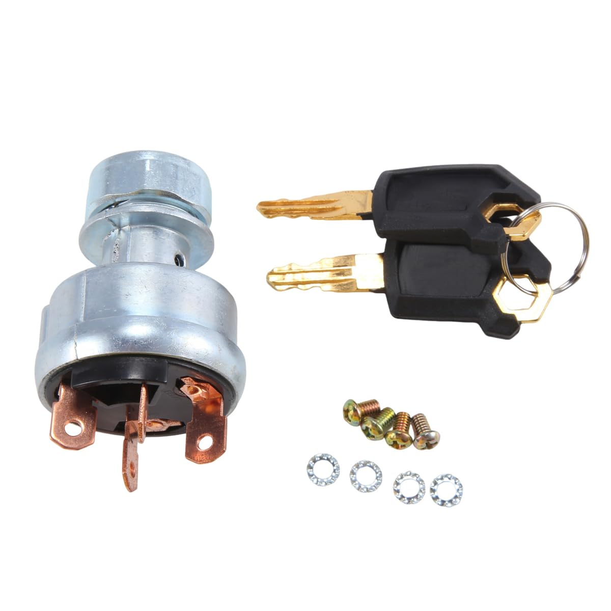 Ignition Switch 4 Wire with 2 Keys Suitable for Caterpillar CAT Excavator 229 306 320 330 322 375 - Replacement Part 9G-7641 9G7641