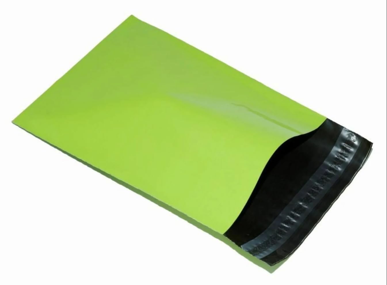 100 Coloured bags Strong Mailing Postage Bags, 60 Micron Post Mail.Postal Parcel Bags Self Seal (green, 14 x 19 inches(356 נ483 mm))