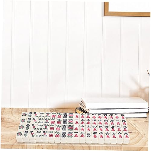 Mahjong miniature résistant et léger avec accessoires de jeu - 4