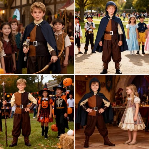 Disfraz medieval completo para niños talla 150 miniatura 7