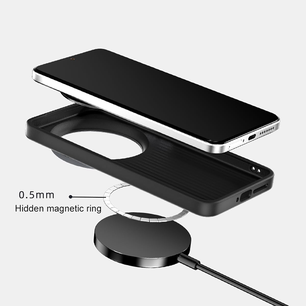 COQUE Phone Case for Xiaomi 15 Ultra Cover,6D Micro-Embossed Texture,Invisible Magnetic Ting,Ultra-Thin Matte Touch Phone Cover for Xiaomi 15 Ultra-Pattern 1