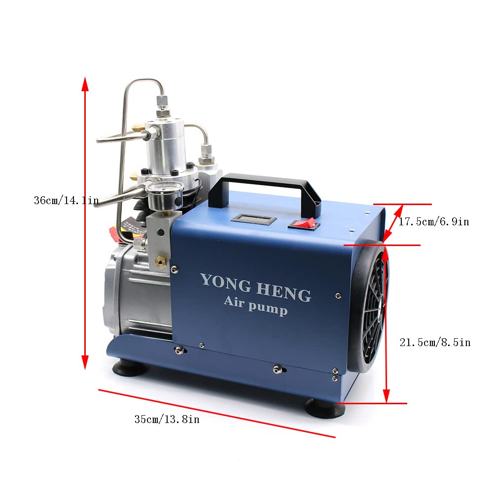 Wysokociśnieniowa pompa sprężarki powietrza PCP kompresor 300 bar 4500 psi 1800 W pompa wysokociśnieniowa