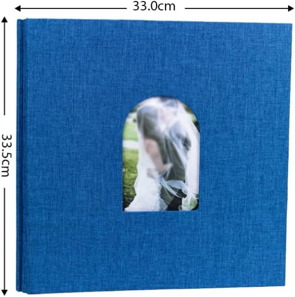Canvas Arch Shaped Self Adhesive Photo Album Souvenir Book for Couples Friends Their Travel Trips