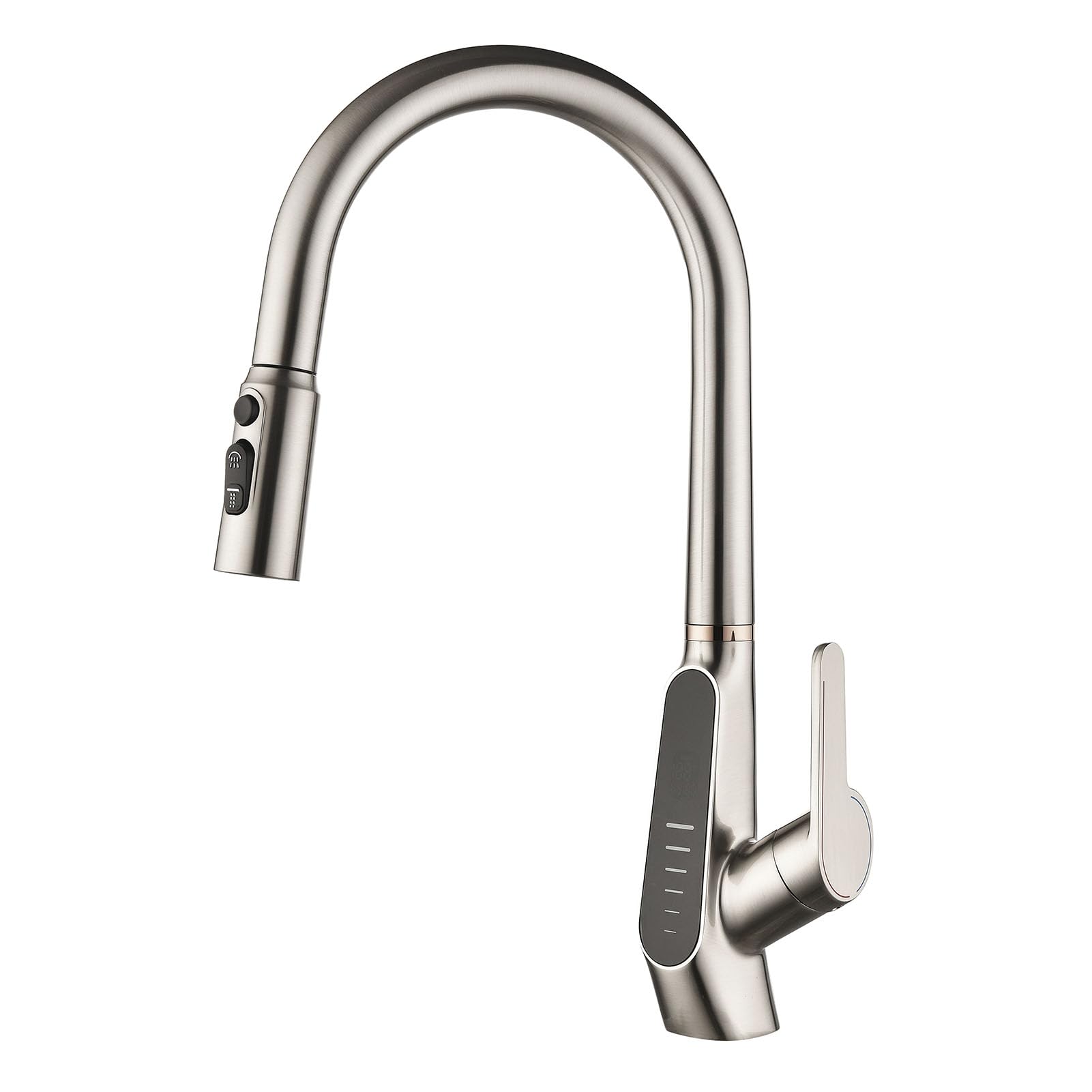 Robinet de cuisine en laiton massif au design haut de gamme avec douchette