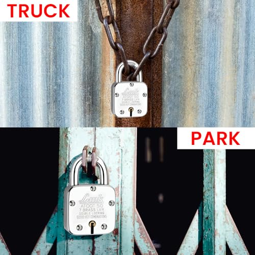 Image of Link Atoot 50mm Padlocks 5Pcs Set | 60,000 Key Combinations | Steel Body | Hardened Shackle | 7 Brass Lever | Made in India | 3 Keys for Each Padlock