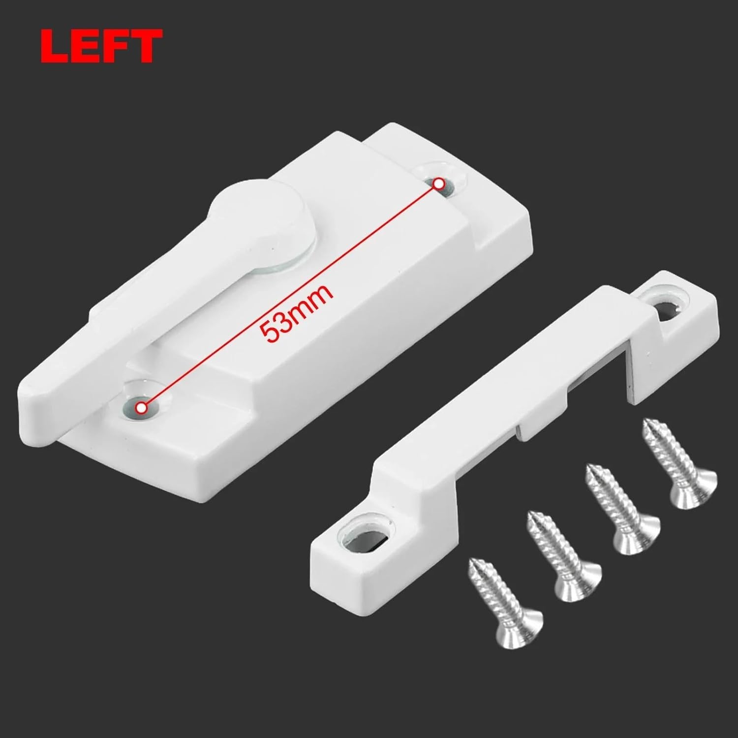 Window Sash Locks, Sliding Window and Door Sash Lock 10 Pcs(Left)