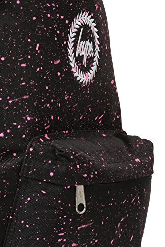 Hype Mochila Mochila Escolar Over 40 Variedades Colegio Viaje día Mochila - Negro - Rosa, One Size