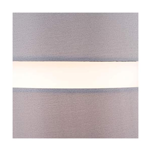 Pair of - Modern 2 Tier Cylinder Ceiling Pendant Light Shades in Grey - Image 8