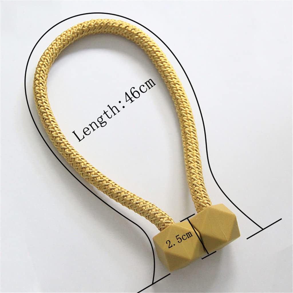 4 Pcs Clip de Rideau Magnétique Décor À La Maison Rideaux Titulaire Embrasse Boucle Boule Suspendue Boucle Attache Arrière Rideau Accessoires (Couleur : A, Taille (A comme Le Montre l'image)