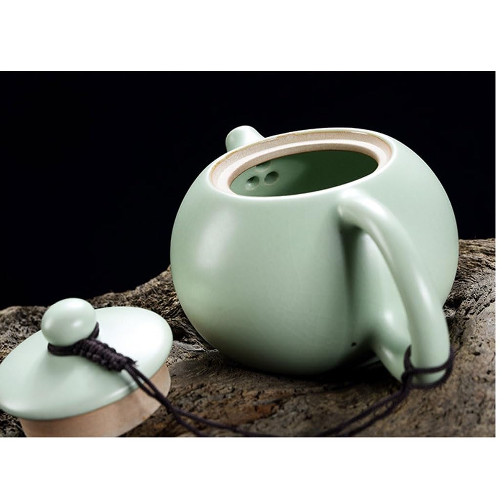 Czajniczek Nowoczesny piec do wypalania Ru Czajniczek Ceramiczny zestaw do herbaty Kung Fu Czajniczek Herbaciarnia domowa Mały pojedynczy garnek Ręcznie robiona herbata Zestaw do herbaty Czajnik do