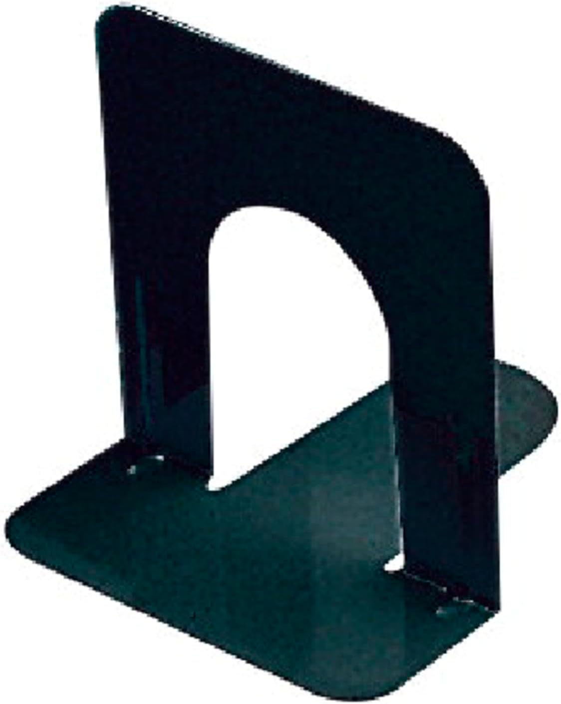 School Smart Steel Bookend Set, Non-Skid, 6 x 9 Inches, Black, Set of 2