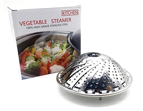 Mand Instant Pot,Plantaardige voedsel Stoompot Past Instant Pot Pressure Cooker-Opvouwbare fruitmand en Veggie Tray - 100% roestvrij staal