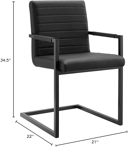Miniatura 9 de Modway Savoy - Juego de 2 sillas de comedor de cuero vegano, color gris