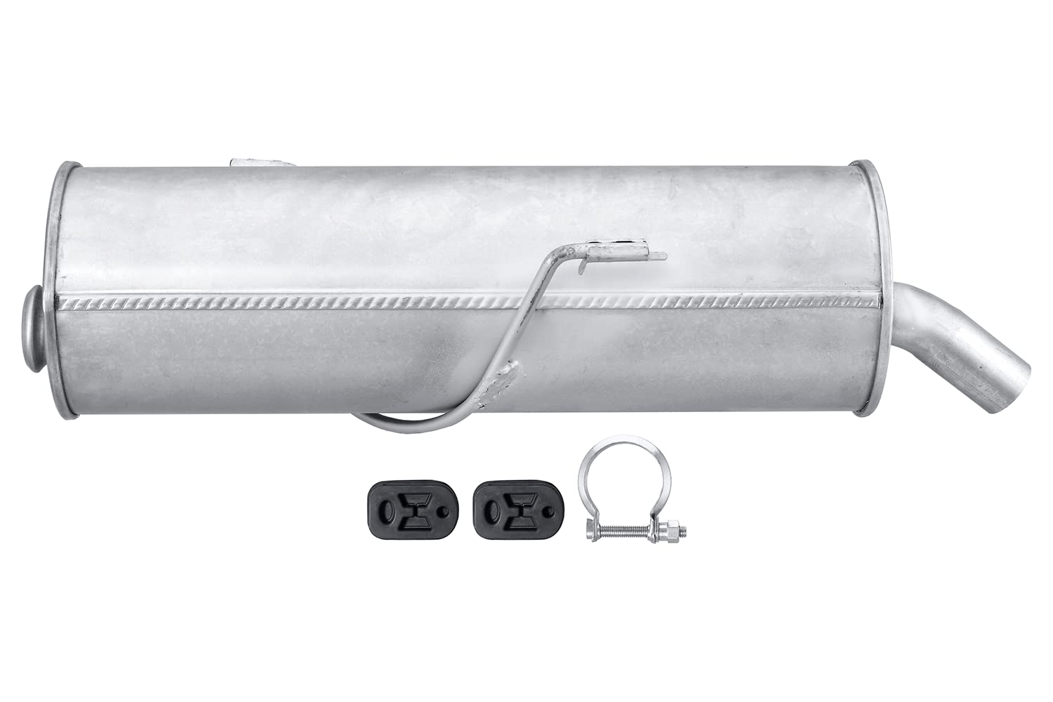 HELLA 8LD 366 032-181 Tłumik końcowy - Easy2Fit® Kit - z tyłu - jednoczęściowy - Komplet z elementami do montażu