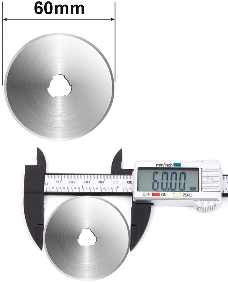 10 Lame Da Taglierina Rotante 45mm - Ricambio Per Cutter Tessuti E Carta - Foto 2