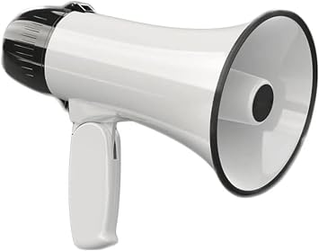 Powerful Megaphone Hand Megaphone 240 Seconds Recording ABS Speaker Foldable Built-in Siren Outdoor Activities Bullhorn Powerful Bullhorn