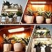 4-Pack Panel Grow Lights for Indoor Plants, FECiDA 2026 LED Plant Grow Light for Under Cabinet Plants, Full Spectrum Growing Lamp with 4,8,12,16,20 Hr Timer, Free Linking