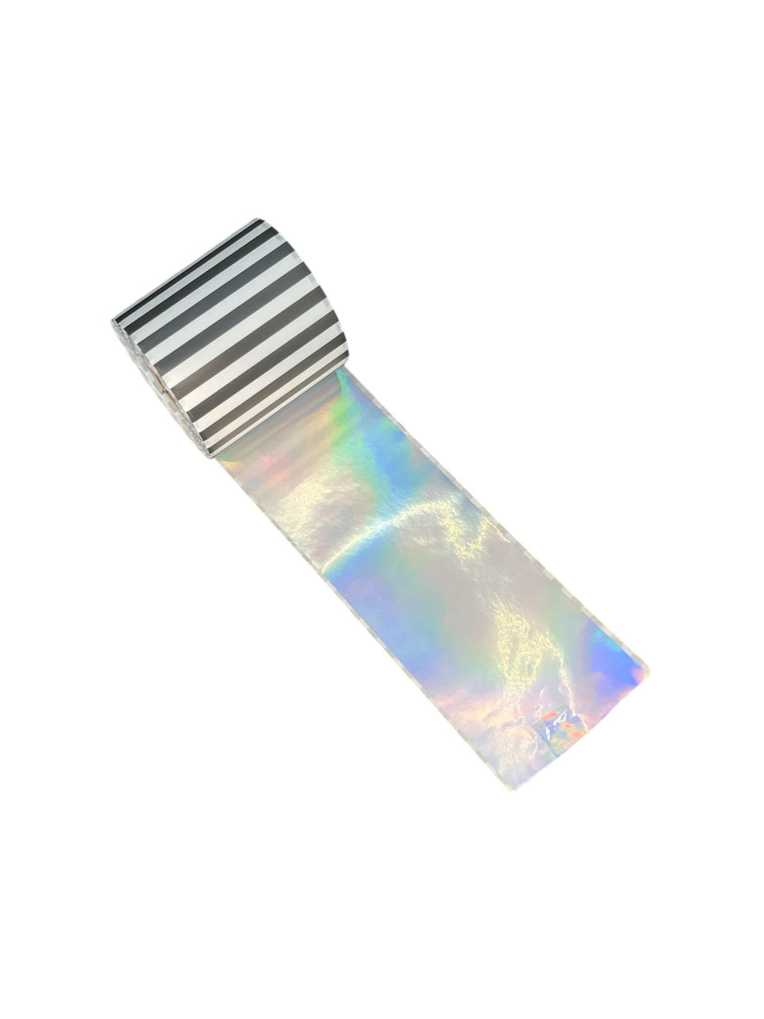 62mm x 20m, Silver Holographic Direct Thermal Label Roll, Continuous Poly Material