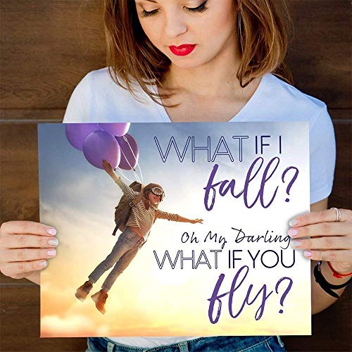 Whatififallohmydarlingwhatifyouflyinspirationalquotesposterforhomeofficedecormotivationalupliftinggiftideaflyingkidinballoons11x14unframedtypographyartprintposter Urban Country Home Decor What if i fall oh my darling what if you fly inspirational quotes poster for home office decor motivational uplifting gift idea flying kid in balloons 11×14 unframed typography art print poster urban country home decor