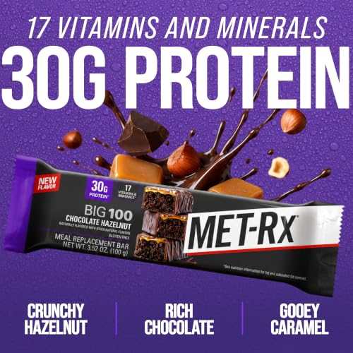 Image of MET-Rx Big 100 Colossal Protein Bars, Chocolate Hazelnut, 9 Ct