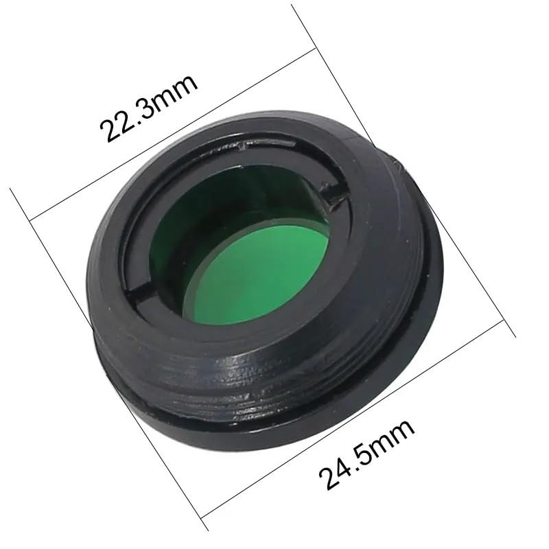 Filtro verde astronómico redondo M28.6 compatible con telescopio de 1.25" 2