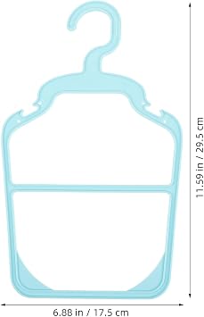 10pcs PET Clothes Hangers Plastic Anti Skid Hanger for Tiny Outfits