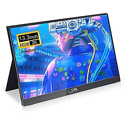 Monitor portátil Lipa de 13.3" 2K para ampliar el escritorio de tu portátil de forma fácil
