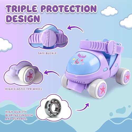 Mpoutik Kids Adjustable Quad Roller Skates