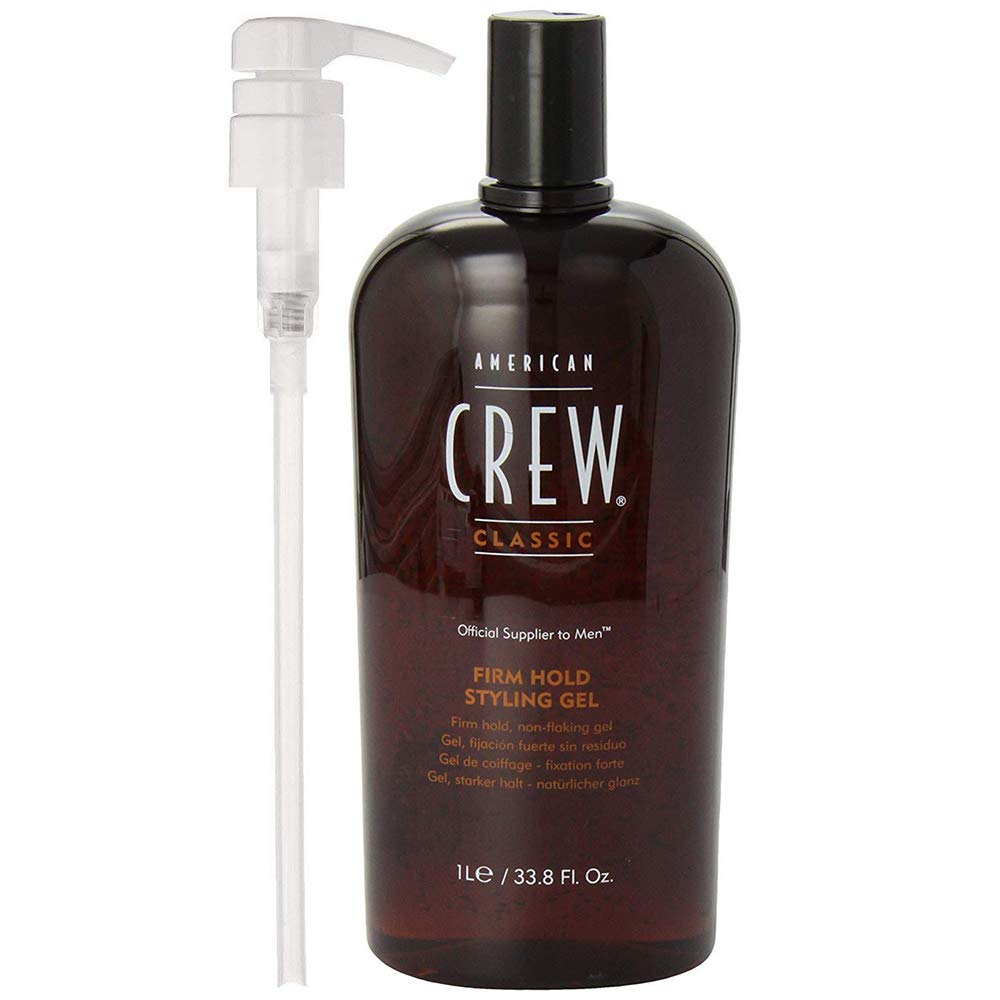 AMERICAN CREW Firm Hold Styling Gel, 33.8 Oz with Pump : Beauty & Personal Care