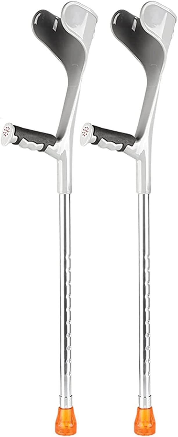 Seguridad Muletas Muletas ajustables, bastones de aluminio, muletas para caminar, 1 par de bastones médicos para adultos, bastones para caminar, bastones para caminar para hombres y mujeres Cómodo