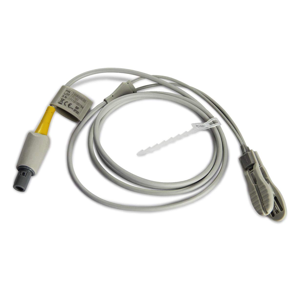Oxímetro De Pulso Veterinario Recargable Vet SPO2 Monitor De Frecuencia De Pulso Oído/Lengua Sensor SPO2 para Uso En Hospitales Familiares Y De Mascotas, Etc.