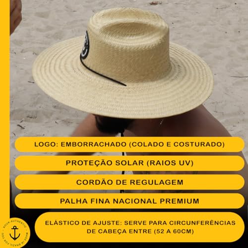 Chapéu De Palha Modelo Importado Trançado Surf Praiano Premium Masculino Feminino Surf Praia Saída S