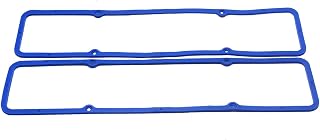 Valve Cover Gasket Rubber Steel Core Gasket Seal for Small Block SBC Chevy 283 305 327 350- Blue
