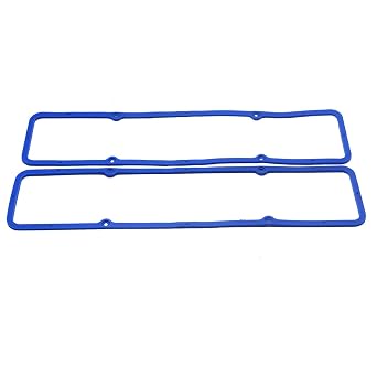 Valve Cover Gasket Rubber Steel Core Gasket Seal for Small Block SBC Chevy 283 305 327 350- Blue