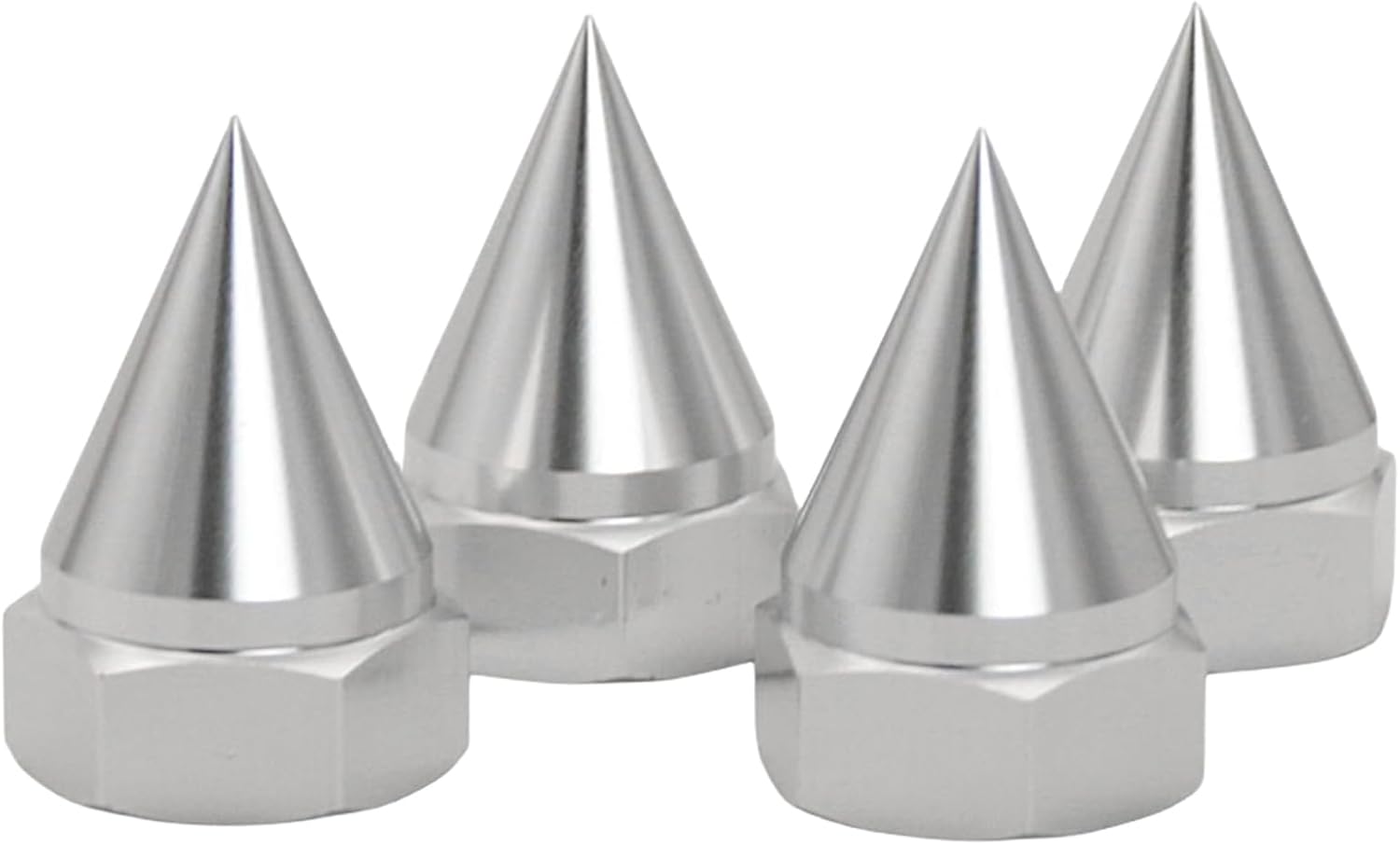 FLMLF Alloy Upgrade 24mm Hex Hub Front Rear Wheel Nut Taper Wheel Stopfor 1/5 Losi 5ive T Rofun Rovan LT King Motot X2 Rc Car Parts (Silver)