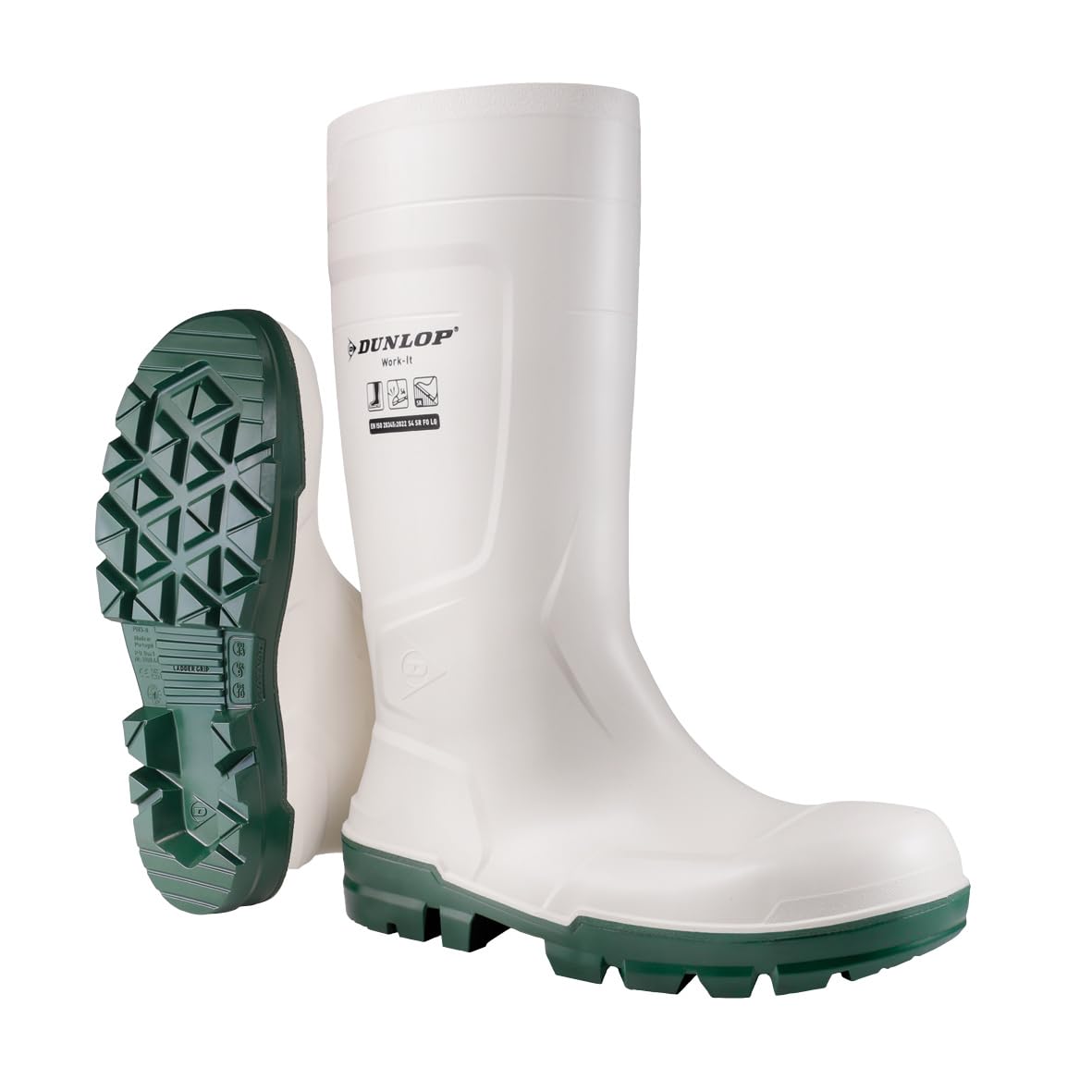 Dunlop Work-It S4 Safety Wellington White UK10.5 Colour: White, Shoe S