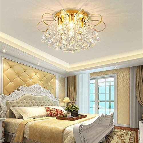 Éclairage de lustre à chasse cristal K9 plafonnier compact - 4