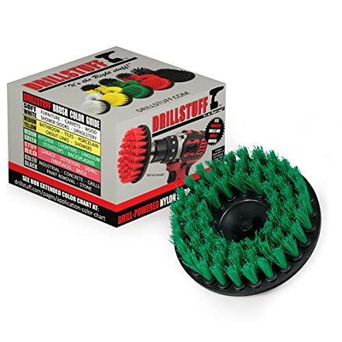 Stovetop Scrub Brush - Kitchen Cleaning Supplies – Countertop Cleaning Tools – Refrigerator Scrub Brush - Drill Brush Stain Remover - Kitchen Scrubbing Accessories - Sink Brush – Oven Cleaning Kit