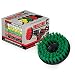 Power Scrubbing Brush Drill Attachment for Cleaning Showers, Tubs, Bathrooms, Tile, Grout, Carpet, Tires, Boats (Green-Medium)