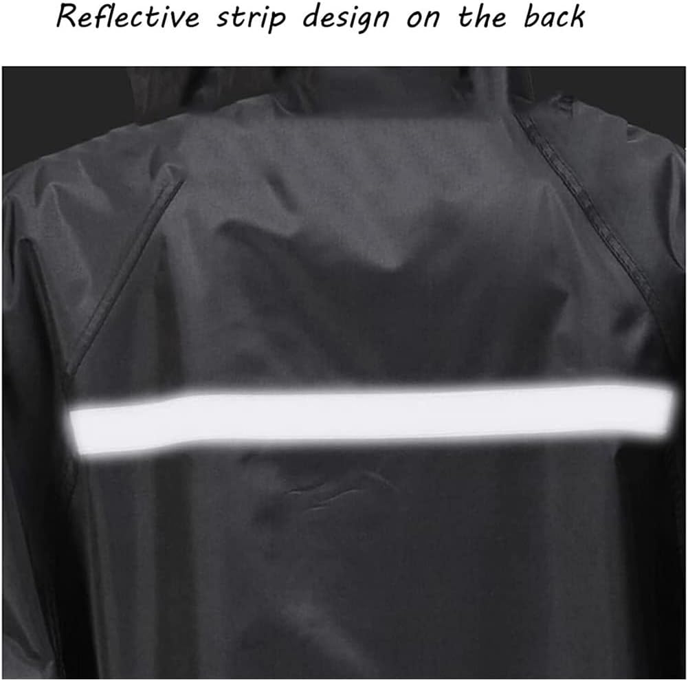 RUVOO Rain Poncho Outdoor Raincoat for Women Waterproof Jacket Ladies Lightweight Trench Raincoat for Men Rain Coat (Color : Red, Size : M)