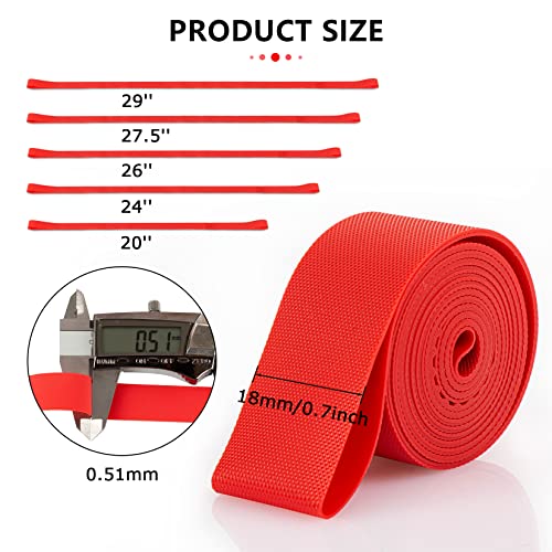 Psler Bicycle Rim Liner 20Inch, Bike Tire Liner Rim Tape Bike Rim Strip 2 Bicycle Tire Liners Bicycle Accessories #TOP3