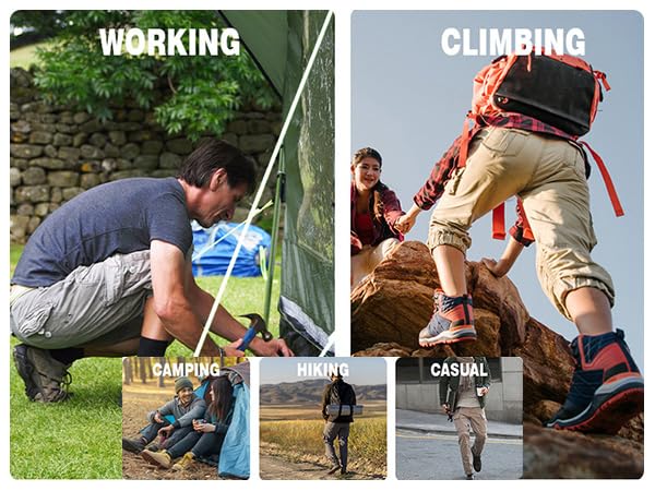 Lightweight Cargo Pants for Men Climbing Baggy Travel Work Pants Outdoor Flexcamo Fishing Resistant Tactical Pant4