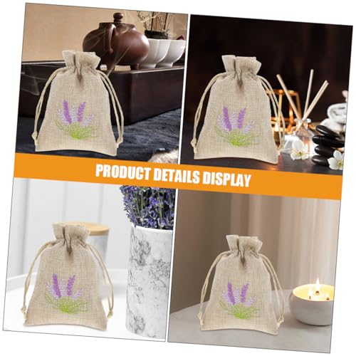 Bolsa de Lino con Cordón Lavanda 22 Piezas miniatura 7