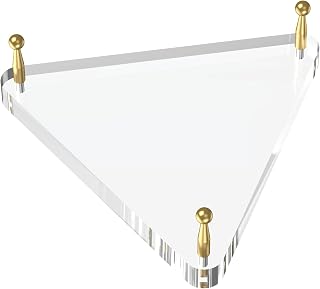 SVENJBB Clear Acrylic Ball Display Stand with Gold Pegs for Basketball, Football, Soccer, Volleyball - Sports Memorabilia Holder, 1 Pack