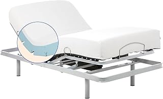 Geriafy – Lattenrost elektrisch verstellbar mit 20 cm viscoelastischer Tencel-Matratze | Frisches und weiches Gewebe (90x200 cm, Drahtlose Kontrolle)