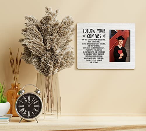 Encouragement Gifts Picture Frame, Tabletop Picture Frame Plaque Gift, Rustic Style Wooden Tabletop Photo Frame For Teen, Bedroom Study Decor Plaque, Graduation Gift, Student Gift, New Job Gift #TOP3