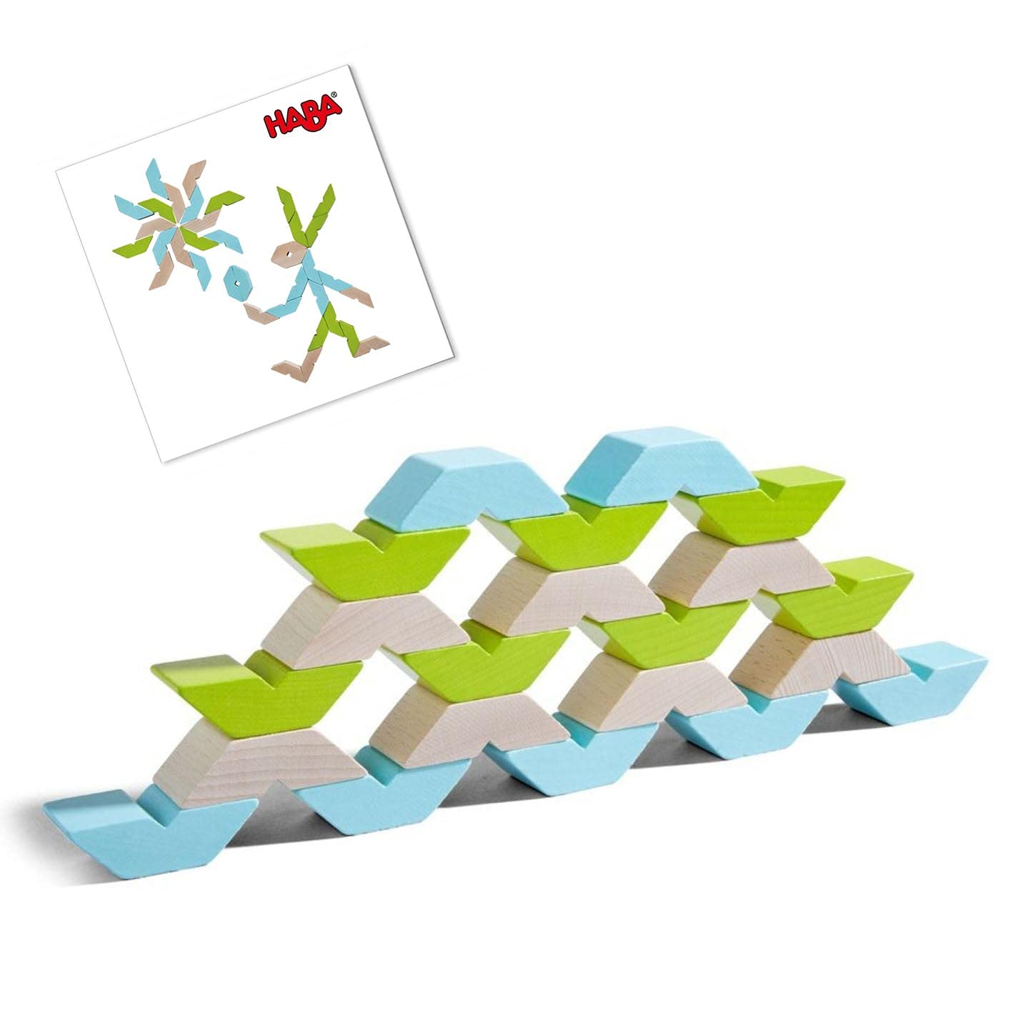 HABA Jeu d'Assemblage en Bois 3D Varius - Créativité et Amusement pour Enfants